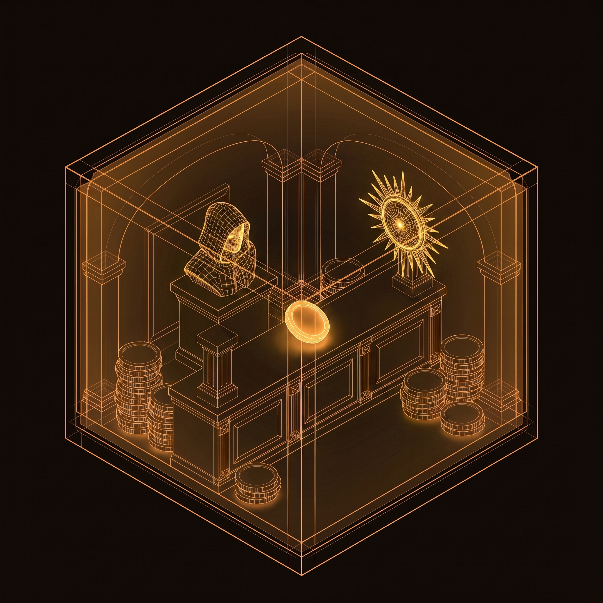 Bond gear isometric icon
